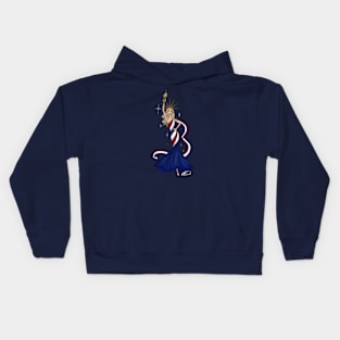 Statue of Liberty - RED, WHITE, & BLUE Kids Hoodie